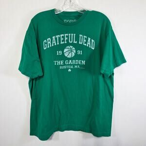 Liquid Blue Grateful Dead The Garden Boston Deadhead Jam Band Green Tee  Size XL